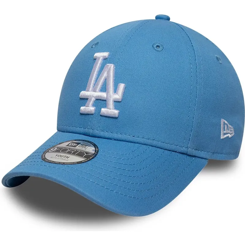 ljusbla-bojd-justerbar-keps-for-barn-9forty-essential-fran-los-angeles-dodgers-mlb-av-new-era