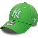 cepice-zaoblena-zelena-nastavitelny-pro-deti-9forty-essential-new-york-yankees-mlb-new-era