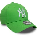 cepice-zaoblena-zelena-nastavitelny-pro-deti-9forty-essential-new-york-yankees-mlb-new-era