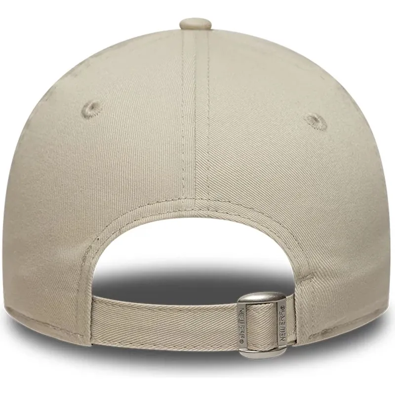 bojd-beige-justerbar-keps-med-orange-logotyp-for-barn-9forty-league-essential-fran-new-york-yankees-mlb-av-new-era