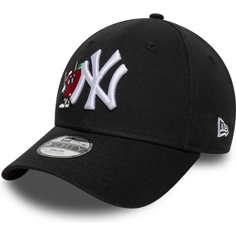 cap-zaoblena-black-adjustable-strap-pro-deti-9forty-icon-new-york-yankees-mlb-new-era
