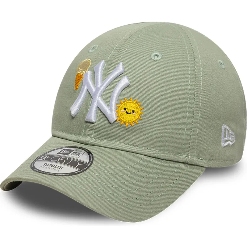 cepice-zaoblena-zelena-nastavitelny-pro-deti-9forty-summer-icon-new-york-yankees-mlb-new-era
