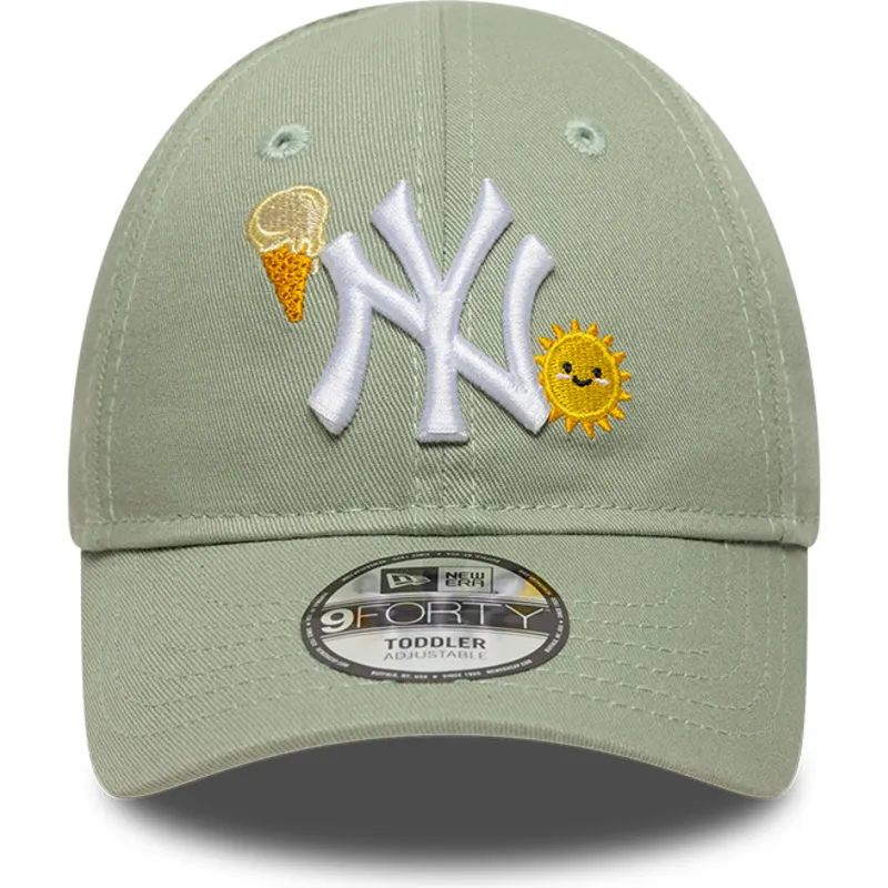 cepice-zaoblena-zelena-nastavitelny-pro-deti-9forty-summer-icon-new-york-yankees-mlb-new-era
