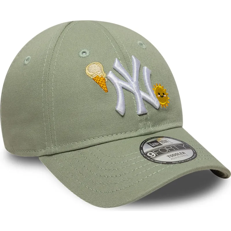 cepice-zaoblena-zelena-nastavitelny-pro-deti-9forty-summer-icon-new-york-yankees-mlb-new-era