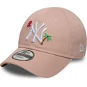 cepice-zaoblena-ruzova-nastavitelny-pro-deti-9forty-summer-icon-new-york-yankees-mlb-new-era