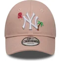 cepice-zaoblena-ruzova-nastavitelny-pro-deti-9forty-summer-icon-new-york-yankees-mlb-new-era