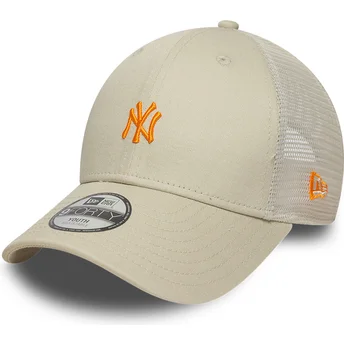 Cap zaoblená beige adjustable strap pro děti 9FORTY Homefield New York Yankees MLB New Era