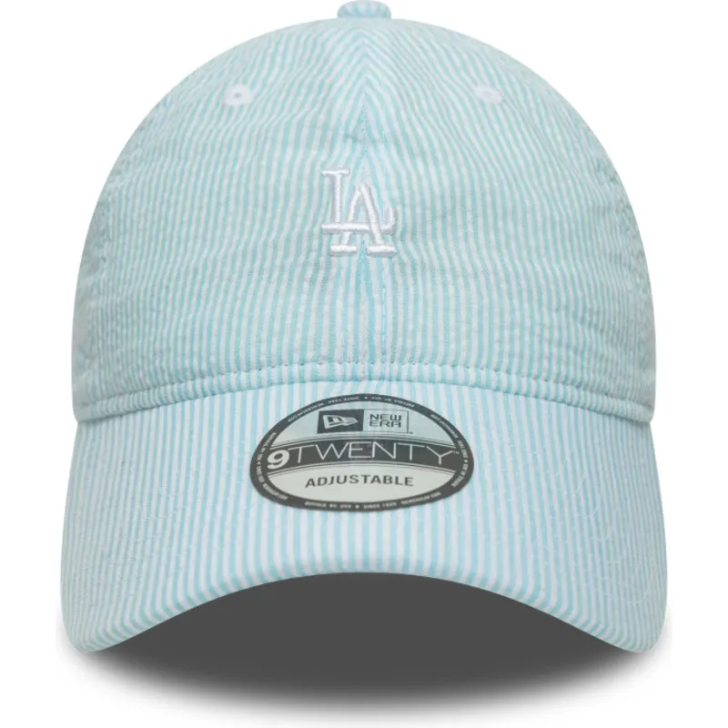 new-era-curved-brim-9twenty-seersucker-los-angeles-dodgers-mlb-blue-adjustable-cap