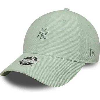 Čepice zaoblená zelená nastavitelný 9FORTY Mini Cord New York Yankees MLB New Era