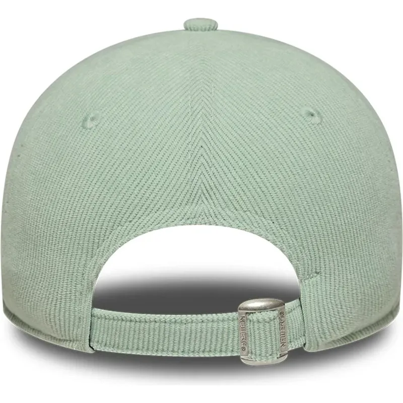 new-era-curved-brim-women-9forty-mini-cord-new-york-yankees-mlb-green-adjustable-cap