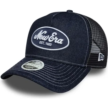 Marinblå trucker-keps för dam 9FORTY M-Crown A Frame från New Era