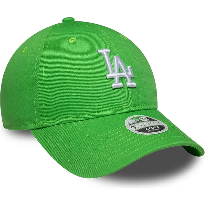 cepice-zaoblena-zelena-nastavitelny-9twenty-league-essential-midi-los-angeles-dodgers-mlb-new-era