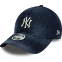 cepice-zaoblena-namornicka-modra-nastavitelny-9twenty-a-frame-denim-new-york-yankees-mlb-new-era