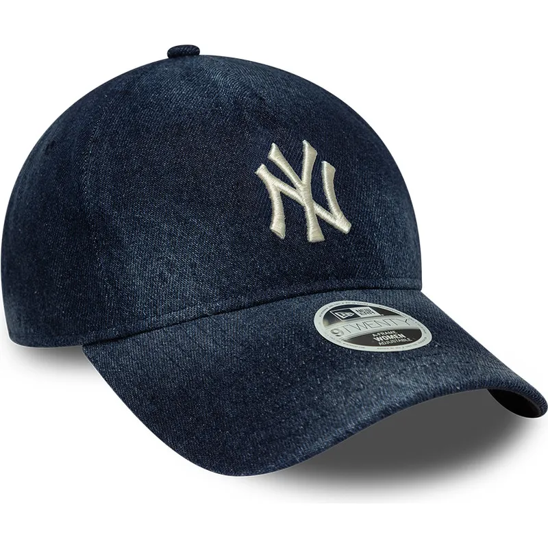cap-zaoblena-navy-blue-adjustable-strap-9twenty-a-frame-denim-new-york-yankees-mlb-new-era