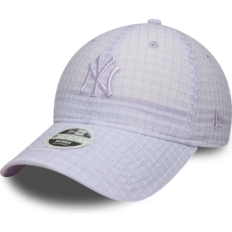 new-era-curved-brim-women-purple-logo-9twenty-seersucker-new-york-yankees-mlb-purple-adjustable-cap