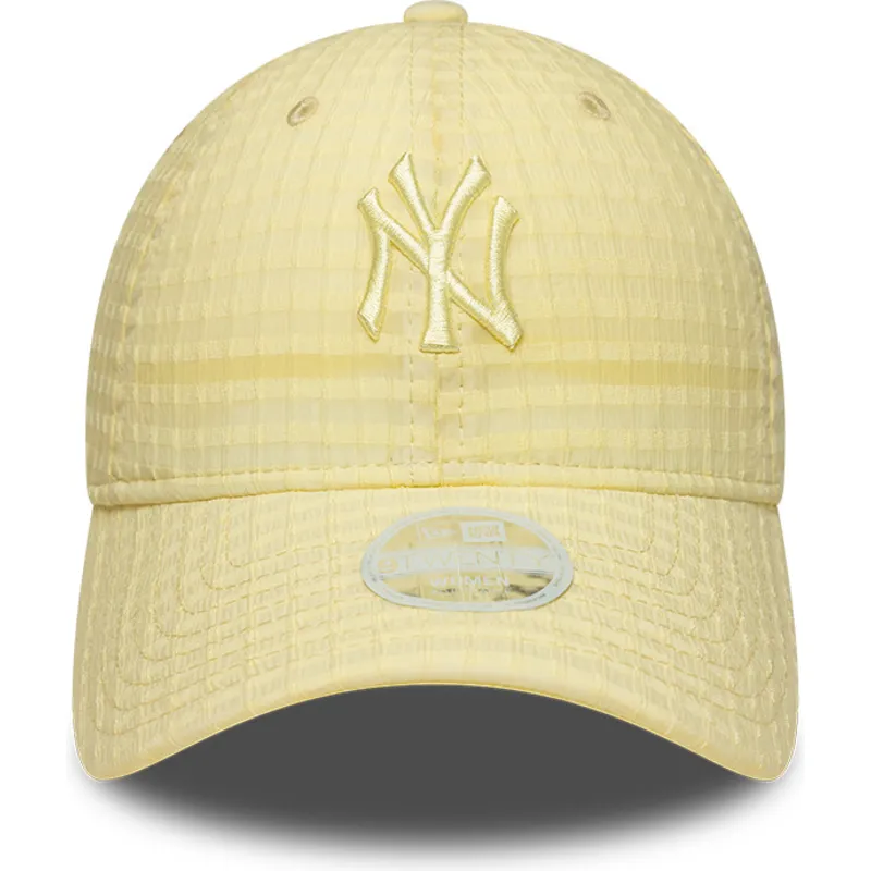 cepice-zaoblena-zluta-nastavitelny-pasek-9twenty-seersucker-new-york-yankees-mlb-new-era