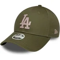 cepice-zaoblena-zelena-nastavitelny-pasek-9forty-metallic-los-angeles-dodgers-mlb-new-era