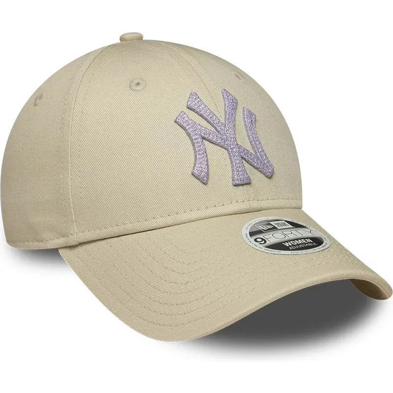 cepice-zaoblena-bezova-nastavitelny-pasek-9forty-metallic-new-york-yankees-mlb-new-era