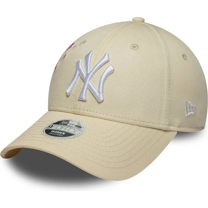 cepice-zaoblena-bezova-nastavitelny-9forty-floral-icon-side-new-york-yankees-mlb-new-era