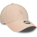 justerbar-rosa-bojd-keps-med-rosa-logotyp-for-dam-9forty-mini-cord-fran-los-angeles-dodgers-mlb-av-new-era