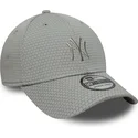 graue-gebogene-verstellbare-kappe-39thirty-stretch-mesh-der-new-york-yankees-mlb-von-new-era