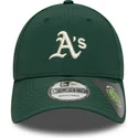 grune-verstellbare-curved-cap-9forty-recycled-midi-der-oakland-athletics-mlb-von-new-era