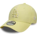 cepice-zaoblena-zluta-nastavitelny-pasek-9forty-team-outline-los-angeles-dodgers-mlb-new-era
