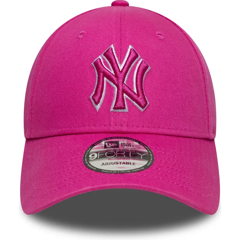 cepice-zaoblena-ruzova-nastavitelny-9forty-team-outline-new-york-yankees-mlb-new-era