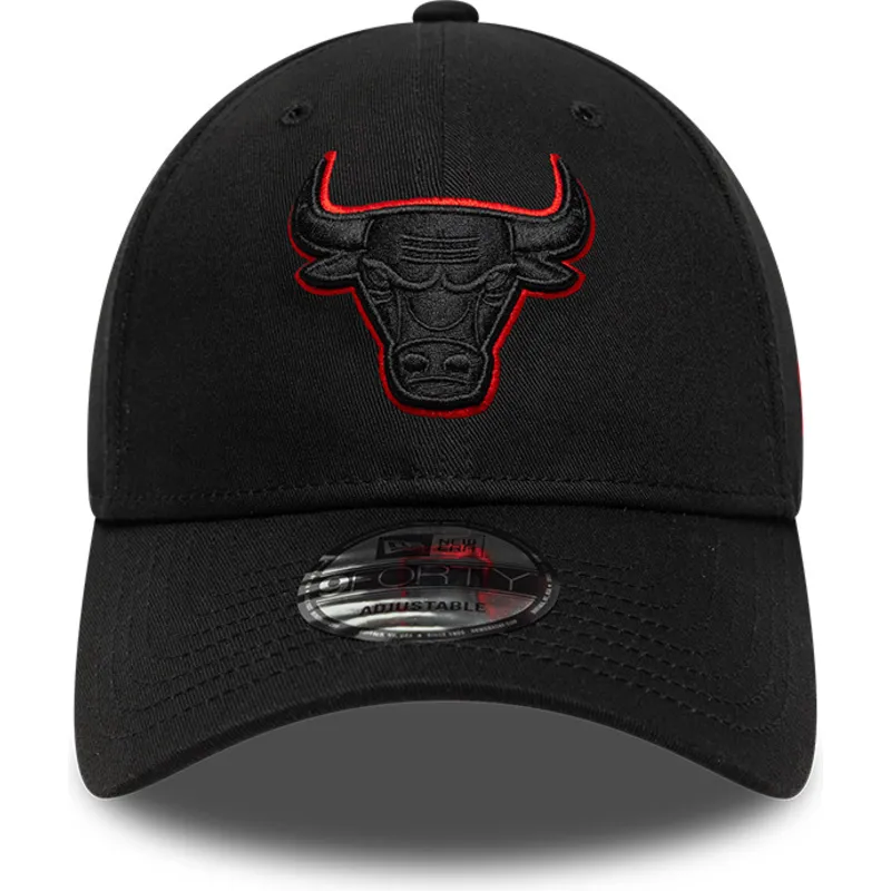 cepice-zaoblena-cerna-nastavitelny-9forty-team-outline-chicago-bulls-nba-new-era