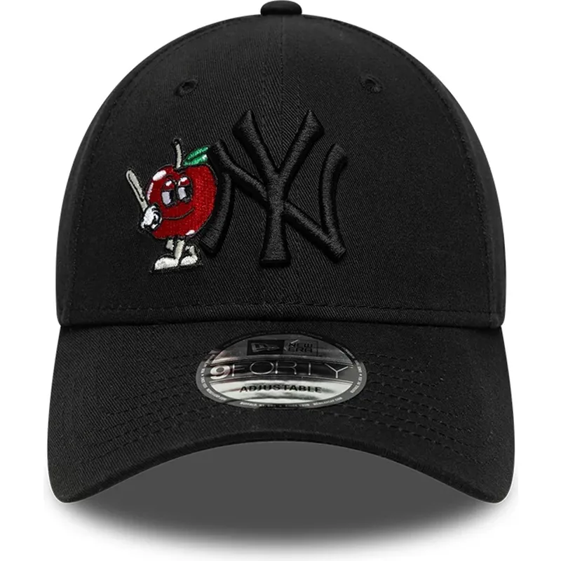 svart-bojd-justerbar-keps-med-svart-logotyp-9forty-tonal-icon-fran-new-york-yankees-mlb-av-new-era