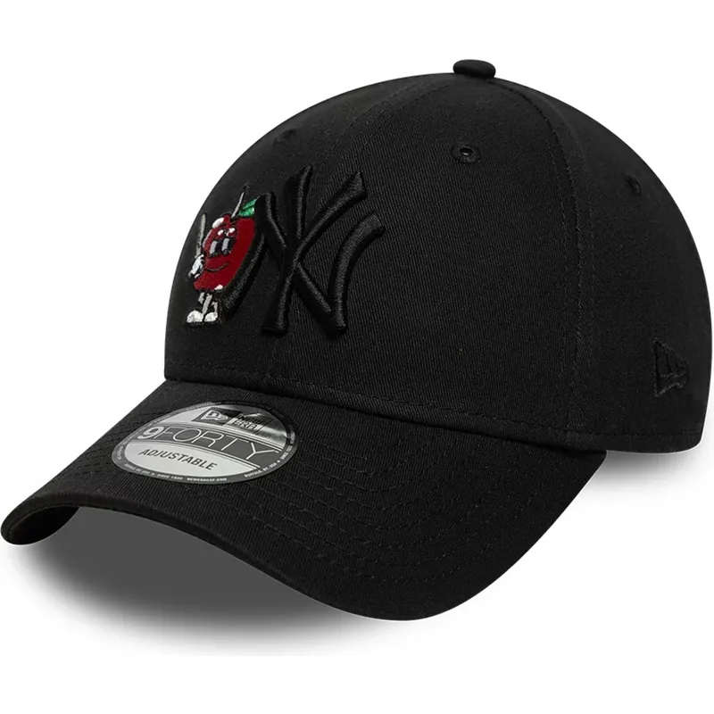 svart-bojd-justerbar-keps-med-svart-logotyp-9forty-tonal-icon-fran-new-york-yankees-mlb-av-new-era