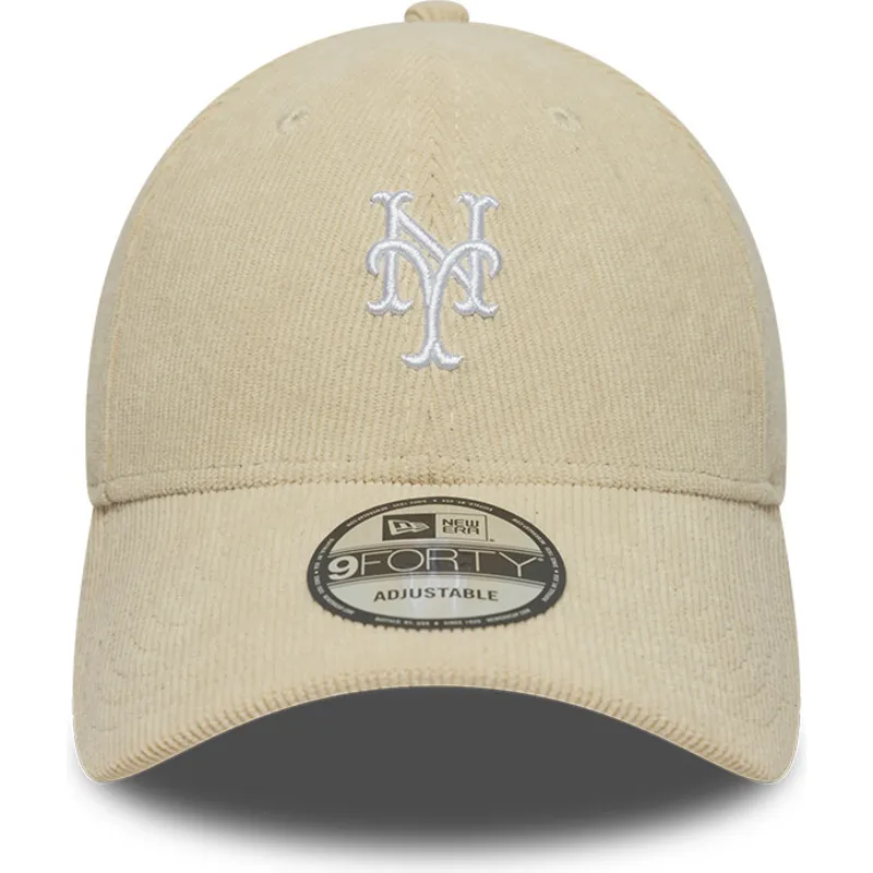 cepice-zaoblena-bezova-nastavitelny-pasek-9forty-soft-cord-new-york-mets-mlb-new-era