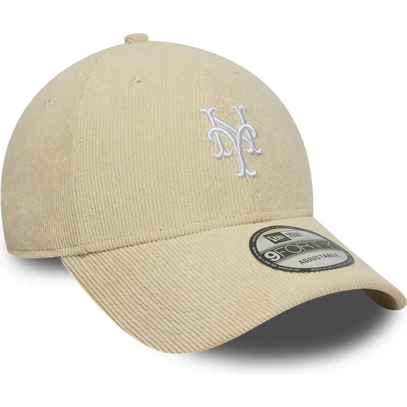 cepice-zaoblena-bezova-nastavitelny-pasek-9forty-soft-cord-new-york-mets-mlb-new-era