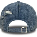 new-era-curved-brim-9forty-acid-wash-denim-los-angeles-dodgers-mlb-blue-adjustable-cap