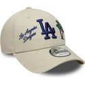beige-verstellbare-curved-cap-9forty-city-icon-der-los-angeles-dodgers-mlb-von-new-era