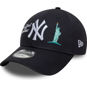 Čepice zaoblená námořnická modrá nastavitelný pásek 9FORTY City Icon New York Yankees MLB New Era