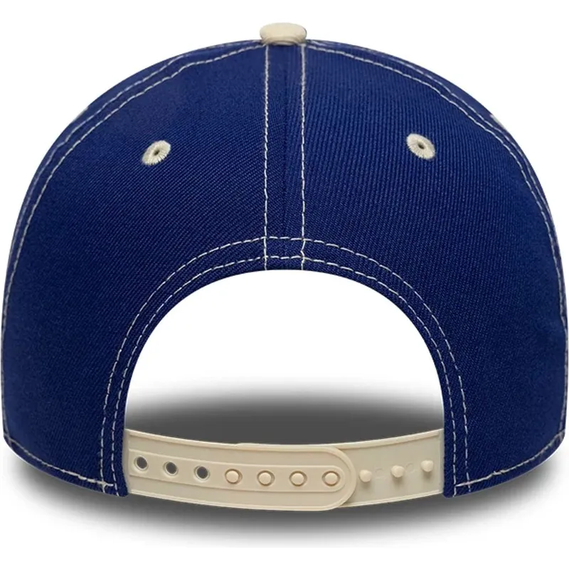 blaue-und-beige-gebogene-snapback-kappe-e-frame-city-icon-der-los-angeles-dodgers-mlb-von-new-era
