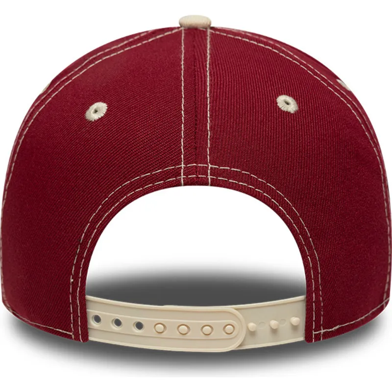 rod-och-beige-kurvad-keps-snapback-e-frame-city-icon-chicago-bulls-nba-fran-new-era