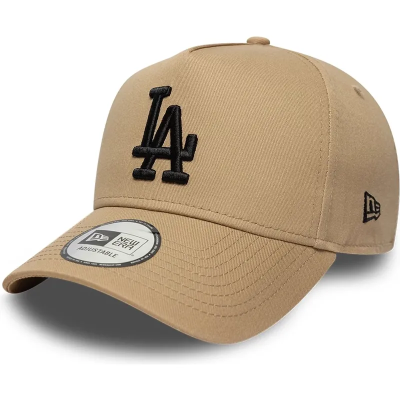 cepice-zaoblena-hneda-snapback-e-frame-league-essential-los-angeles-dodgers-mlb-new-era