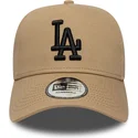 cepice-zaoblena-hneda-snapback-e-frame-league-essential-los-angeles-dodgers-mlb-new-era