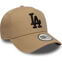 cap-zaoblena-brown-snapback-negro-e-frame-league-essential-los-angeles-dodgers-mlb-new-era