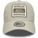 bojd-beige-keps-snapback-e-frame-patch-linen-fran-new-era