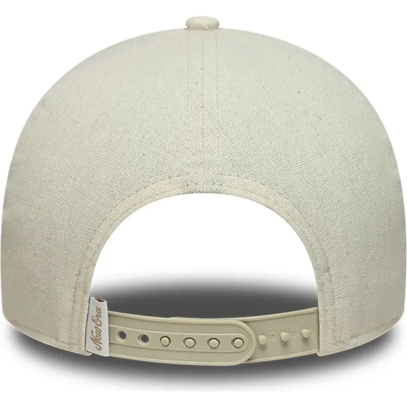 cepice-zaoblena-bezova-snapback-e-frame-patch-linen-new-era