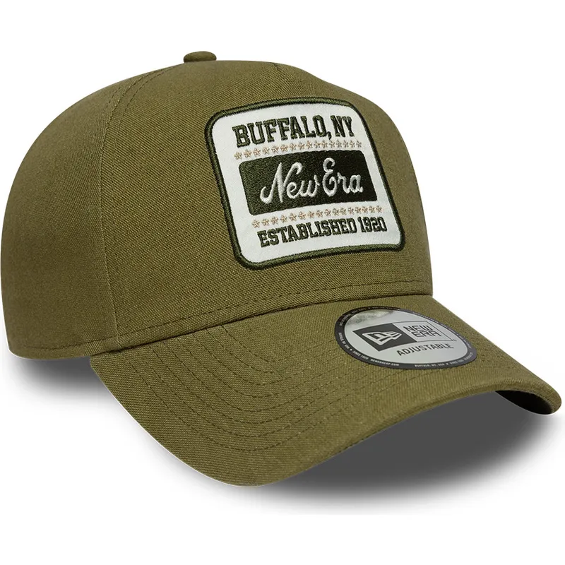 gron-kurvad-keps-snapback-e-frame-patch-linen-fran-new-era