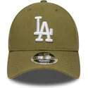 cepice-zaoblena-zelena-snapback-9forty-m-crown-linen-los-angeles-dodgers-mlb-new-era