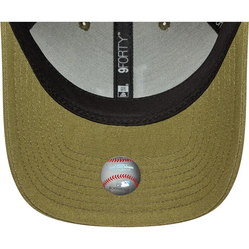 cepice-zaoblena-zelena-snapback-9forty-m-crown-linen-los-angeles-dodgers-mlb-new-era