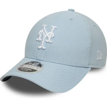 Čepice zaoblená modrá snapback claro 9FORTY M-Crown Linen New York Mets MLB New Era