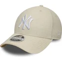 cepice-zaoblena-bezova-snapback-9forty-m-crown-linen-new-york-yankees-mlb-new-era