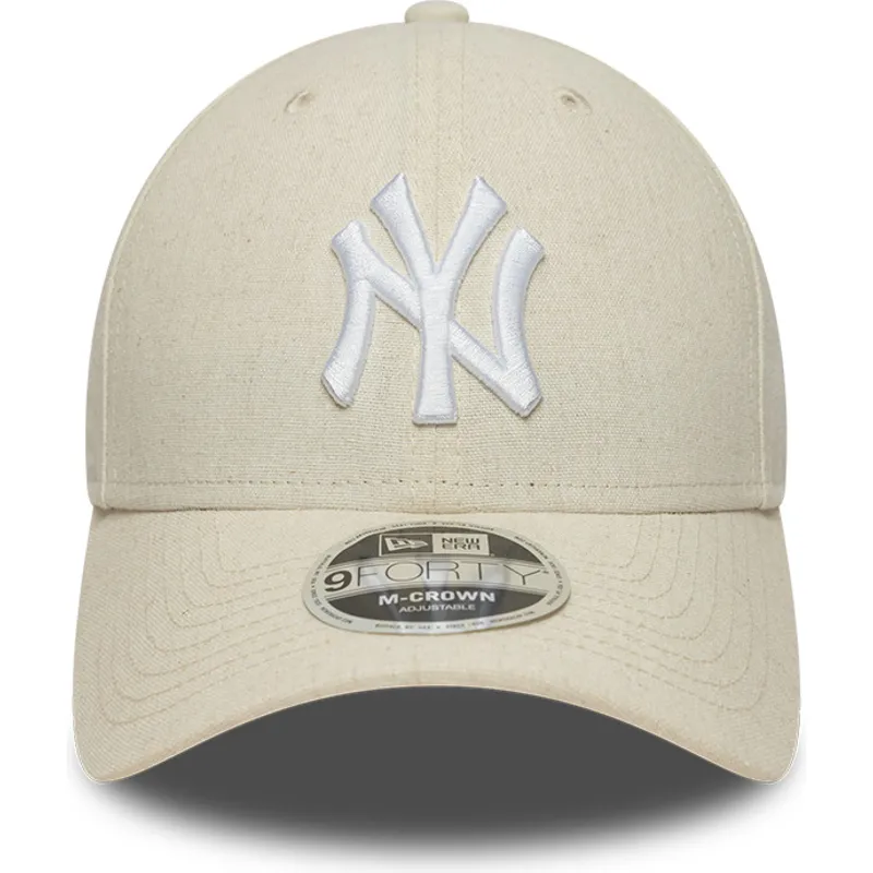 cepice-zaoblena-bezova-snapback-9forty-m-crown-linen-new-york-yankees-mlb-new-era
