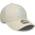 cepice-zaoblena-bezova-snapback-9forty-m-crown-linen-new-york-yankees-mlb-new-era